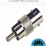 Conector BNC hembra a RCA macho