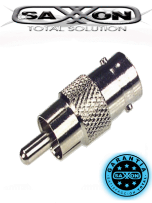 Conector BNC hembra a RCA macho