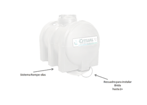 Cisterna Citijal Horizontal 1100 Lts - Imagen 3