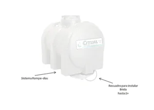 Cisterna Citijal Horizontal 1100 Lts - Imagen 3