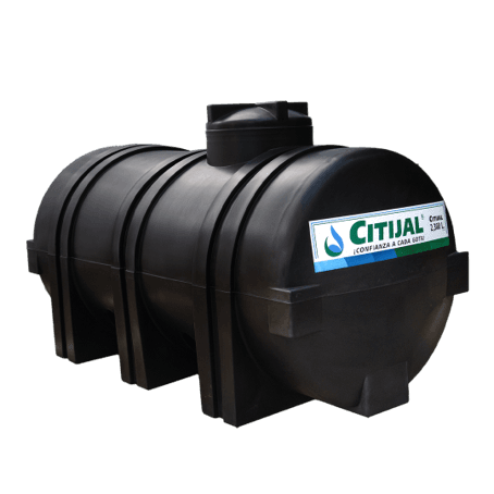 Tanque Horizontal Negro 2,300 litros