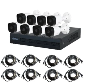Kit de 8 Camaras cctv 2 Megapixeles/ 8 DVR 8 Ch