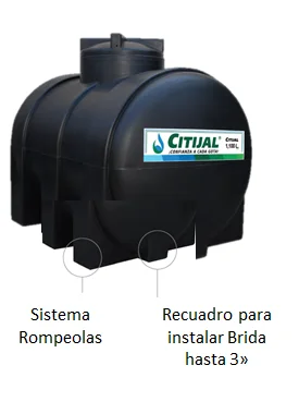 Tanque Pipa para agua 200 Litros - Imagen 2