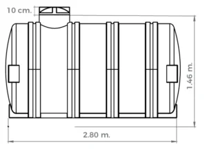 Cisterna Citijal Horizontal 3500 Lts - Imagen 2