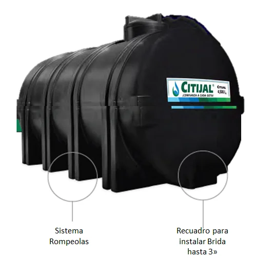 Cisterna Citijal Horizontal 3500 Lts - Imagen 4