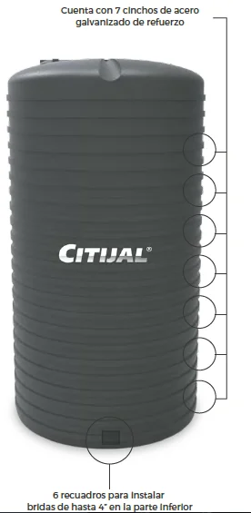 Tanque Vertical 35000 Litros Citijal - Imagen 4