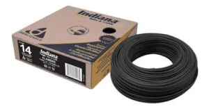 Cable calibre 14 THW 600v Negro Indiana