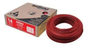 Cable calibre 14 THW 600v Rojo Indiana