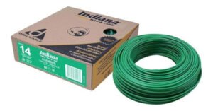 Cable calibre 14 THW 600v verde Indiana
