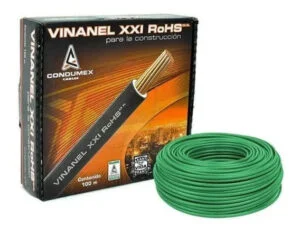 Cable cal 10 AWG Verde Condumex