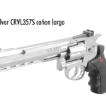 Pistola CO2 revolver CRVL357S cañón largo 4.5 municion