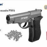 Pistola CO2 escuadra PFM16 4.5 municion