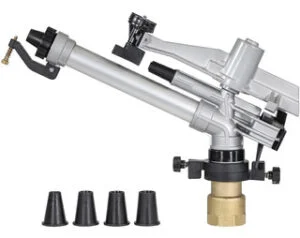 Cañón de riego agrícola 1 1/2” bronce 50 metros Power Rain USA