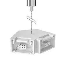 conector 60° alim vert. term. ciega bl flat