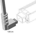 conector de alimentación inicial negro f