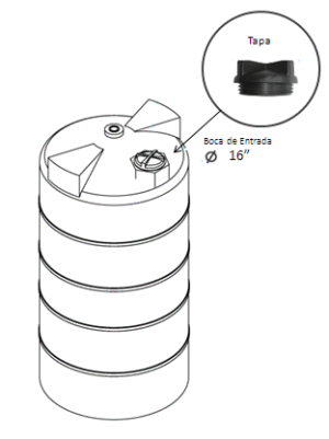 Tanque Industrial para agua 20,000 l Tecnotanques - Imagen 5