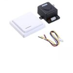 Bot?n inal?mbrico de pared con relevador para control de acceso