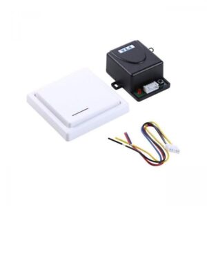 Bot?n inal?mbrico de pared con relevador para control de acceso