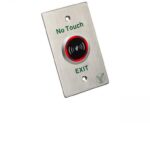 Bot?n liberador sin contacto con sensor infrarrojo con rango de detecci?n ajustable y apertura de retraso programable de 1 a 25 segundos requiere caja de instalaci?n