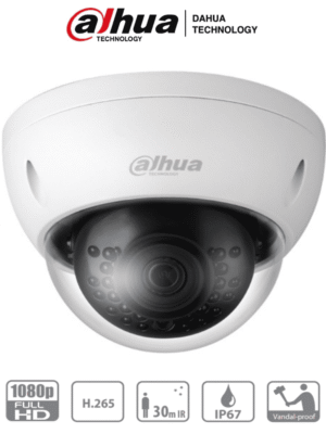 Camara IP Domo Antivandalica de 2 MP 2.8mm