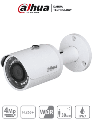 Camara IP Bullet de 4 Megapixeles Lente de 2.8mm 93 Grados IP67 Dahua