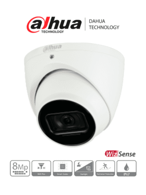 C?mara IP Domo 4K  8 MP 2.8 mm IA WizSense Detecci?n de Movimiento Inteligente IP67 Dahua