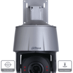 C?mara PTZ IP DE 4 MP 5x Zoom Optico Disuasi?n Activa Estrobo de Luz Roja y Azul IP66 Poe Dahua