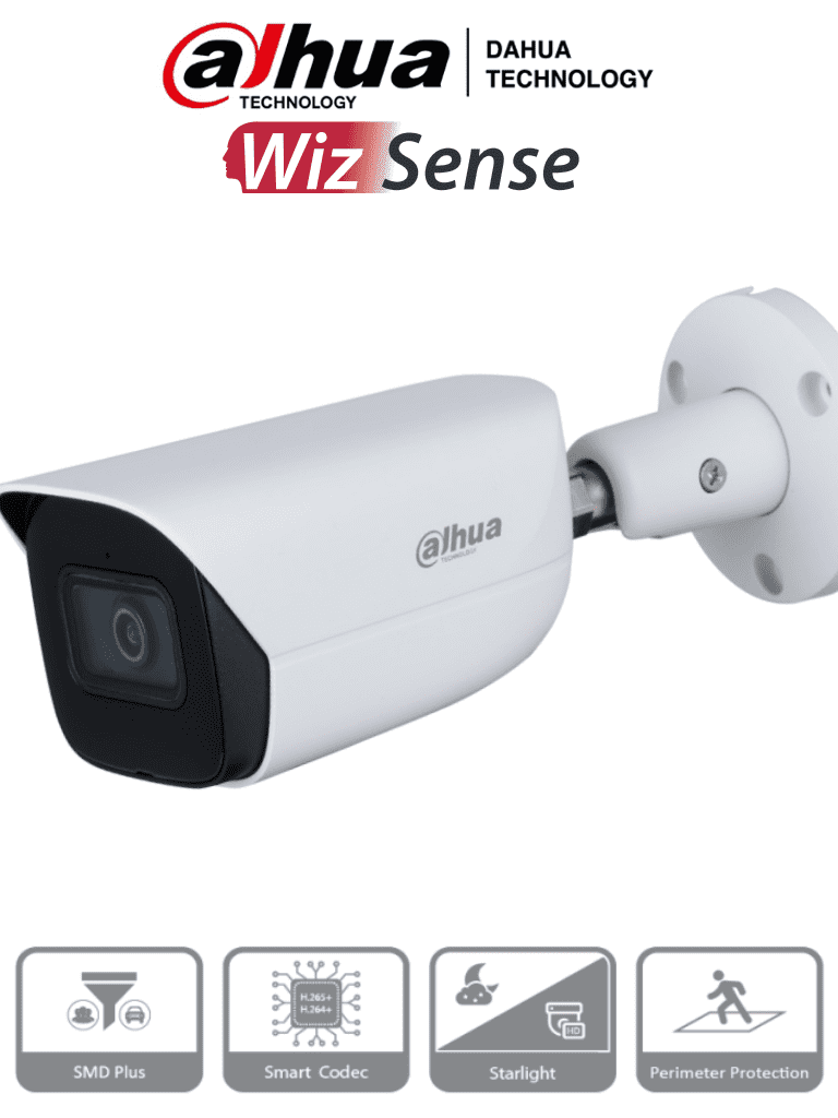 Camara IP Bullet con Inteligencia Artificial/ 2 Megapixeles/ Lente de 2.8mm IP67 Dahua