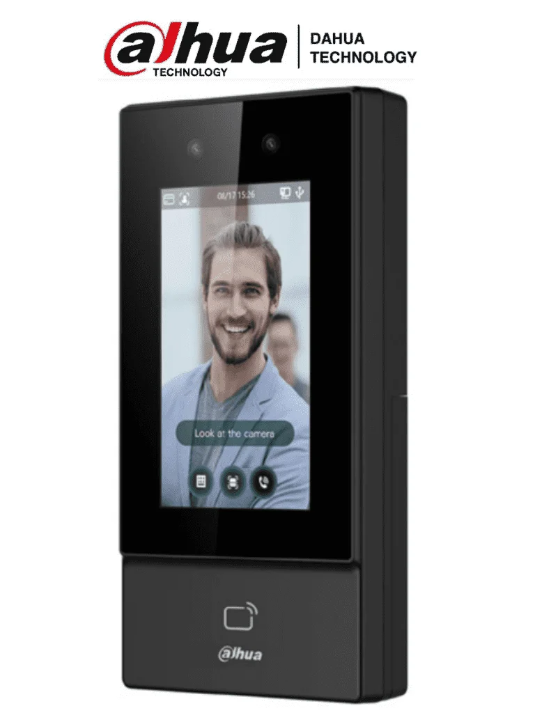 Control de Acceso para Exterior con Reconocimiento Facial/ Pantalla Touch de 4.3 Pulgadas Dahua