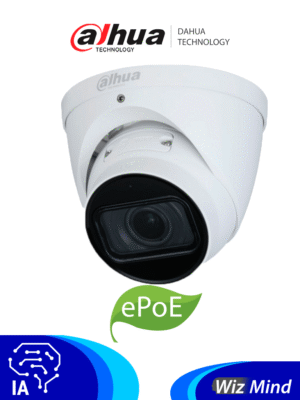Camara Domo de 5 MP WizMind Lente Motorizado de 2.7 a 13.5 mm AI Face Detection IP67 Dahua