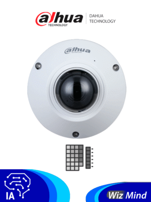 Camara IP FishEye Antivandalica 5 MP WizMind Conteo de Personas IP67 IK10 WDR Real PoE Dahua