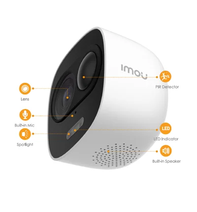 Camara IP Bullet WiFi 2 MP Sirena y Luz IP65 Imou - Imagen 2