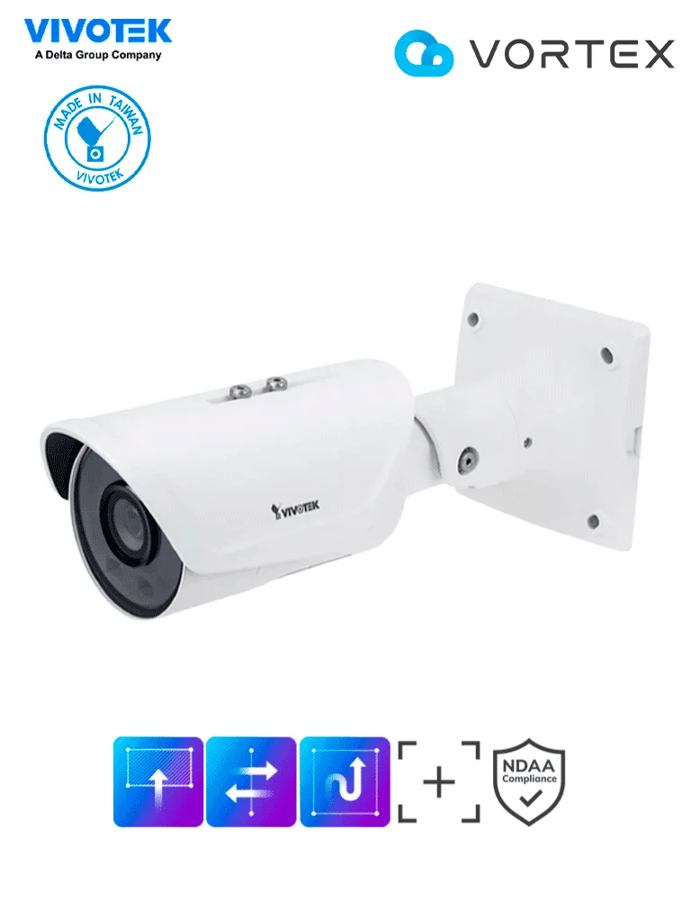 Camara IP VORTEX Premium Series Bullet Exterior 5 Megapixeles IP66 IK10 Antivandalica Vivitek