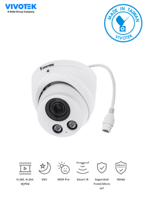 Camara IP domo Antivandalico exterior 5 MP IP66 IK10 Vivotek