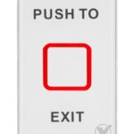 Bot?n de salida touch con luz LED acabo elegante en cristal templado salidas NO y NC/ No requiere caja de instalaci?n, 12 VDC