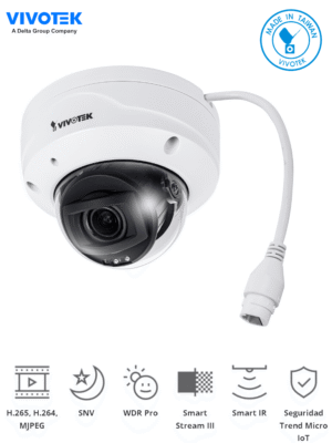 C?mara IP domo exterior 5 Megapixeles antivandalica Smart Stream III IP67 IK10 Vivotek