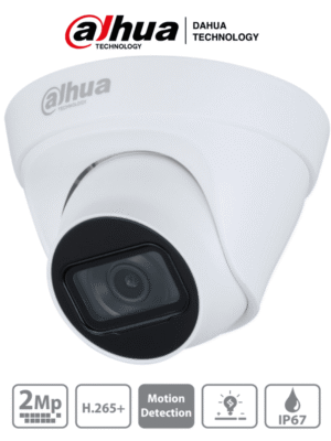 Camara IP Domo de 2 MP H.265+ 105 Grados de Apertura 2.8 IP67 Dahua