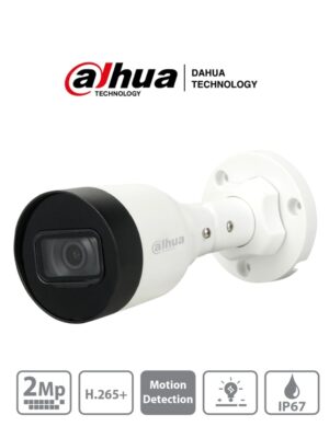 Camara IP Bullet 2 MP 2.8mm Angulo de 104 IR DE 30 Mts IP67 Dahua