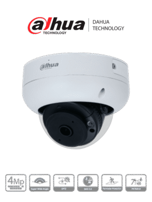 C?mara IP Domo Antivand?lica Resoluci?n de 4 MP Det. Mov. Inteligente IP67 IK10 Dahua