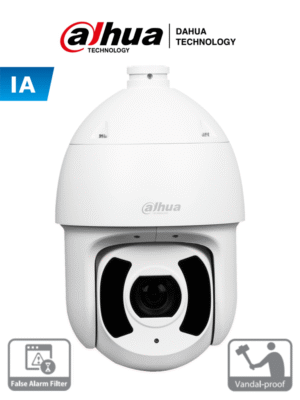 Camara PTZ IP de 45x de Zoom 4 MP AI Protecci?n Perimetral Detecci?n Humanos Vehiculos IP67 IK10 Dahua