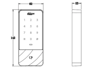 Control de Acceso Touch Tarjetas ID 60,000 Registros Dahua - Imagen 4