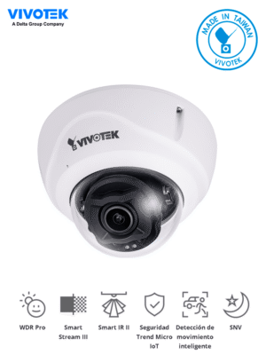 Camara IP domo Exterior Antivandalica, 5 Megapixeles Ciberseguridad Trend Vivotek