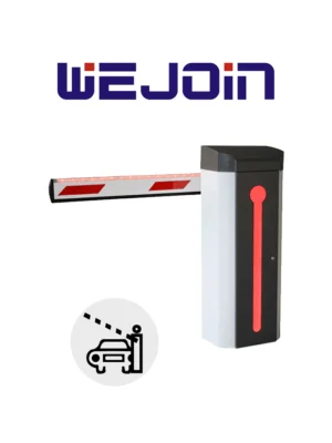WEJOIN WJDZ120R33 - Barrera Vehicular Derecha led de uso rudo / Servo Motor / Brazo Rectangular de 3 metros / Velocidad 3 segundos / Izquierda o Derecha