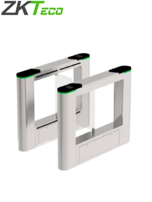 ZKTECO SBTL6000 - Barrera Peatonal Bidireccional / Acero SUS304 / Aletas de Vidrio / 110V / Exterior Protegido / Carril 63.5 Cm / 6 pares de Infrarrojos de Seguridad / Indicador Led / 2 millones de Ciclos / No cuenta con Lectores y Panel #Accesozk