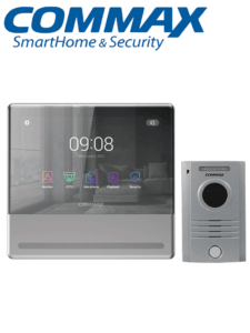COMMAX CMV70MXP - Paquete de monitor Wifi para videoportero con notificaci?n al celular a traves de aplicacion Commax Hey Call/ Android&iOS / Monitoreo de camara desde app/ Conexi?n a 4 hilos con frente de calle/ Soporta 2 sensores magneticos/ 2 frentes