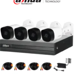 DAHUA KITXVR1B04H-I+4B2A51 - Kit de 4 Canales de 5 Megapixeles/ DVR Cooper-I WizSense/ Con IA/ H.265+/ 4 Camaras B2A51 Metalicas/ 4 Canales + 1 IP o Hasta 5 Canales IP/ 4 Canales SMD Plus/ Busqueda de Humanos y Vehiculos/ Accesorios Incluidos/