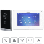 DAHUA KTW01 - Kit de Videoportero WiFi/ Monitor con Pantalla de 7"/ 6 Entradas de Alarmas/ 8 Zonas de Alarma Inal?mbricas/ Ranura MicroSD/ Graba y Captura Im?genes/ Camara de 2MP con WDR Real e IR/ Controla 2 Puertas/ Apertura con Tarjeta/