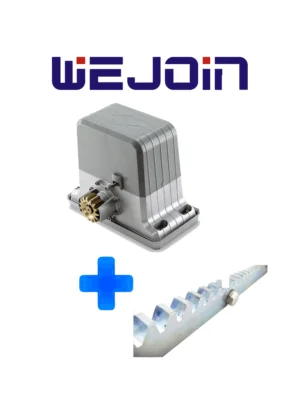 WJPKM202P - Paquete de Motor para port?n deslizante o corredizo / Soporta hasta 1800 kg / Incluye motor modelo WJPKMP202 / 3 metros de cremallera modelo WJKJCT y accesorios de fijaci?n