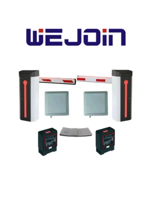 Wejoin WEJPAK6- Paquete para Control de Acceso Vehicular / 2 barreras Wejoin WJDZ120L34, WJDZ120R34/ 2 Lectoras Saxxon SAXR2656 / 2 sensores de masa Wejoin WJDG102 / 100 Tag de Papel adherible SAXXON THF02
