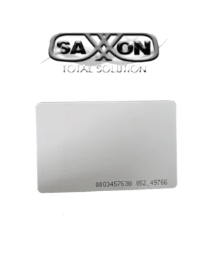 SAXXON SAXDUAL03 - TAG De PVC Dual / UHF / ID / Compatible con Lectoras SAXR2656 & SAXR2657 / Lectoras de Proximidad 125 khz / EPC GEN2 / Folio Impreso / Imprimibles